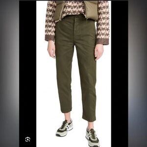 Alex Mill Boy Pleated Pant in Chino Deep Olive